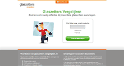 Desktop Screenshot of glaszetters-vergelijken.nl
