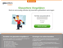Tablet Screenshot of glaszetters-vergelijken.nl